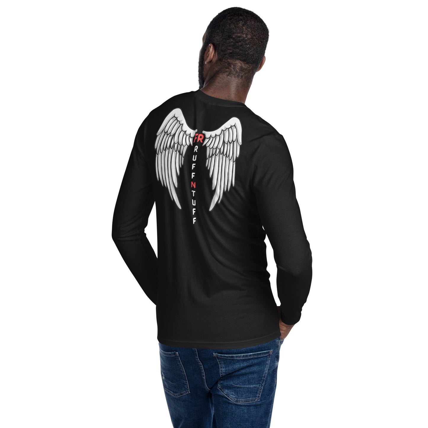 FR ruffntuff Oil Field Wings Spine Ultra Lightweight Long Sleeve Flame Resistant Work Shirt