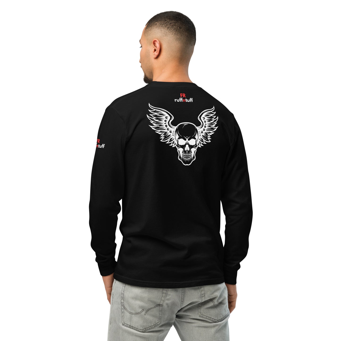FRruffntuff Oilfield Skull and Wings FR Flame Resistant CAT 2 Long Sleeve Work Shirt