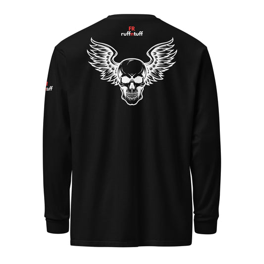 FRruffntuff Oilfield Skull and Wings FR Flame Resistant CAT 2 Long Sleeve Work Shirt